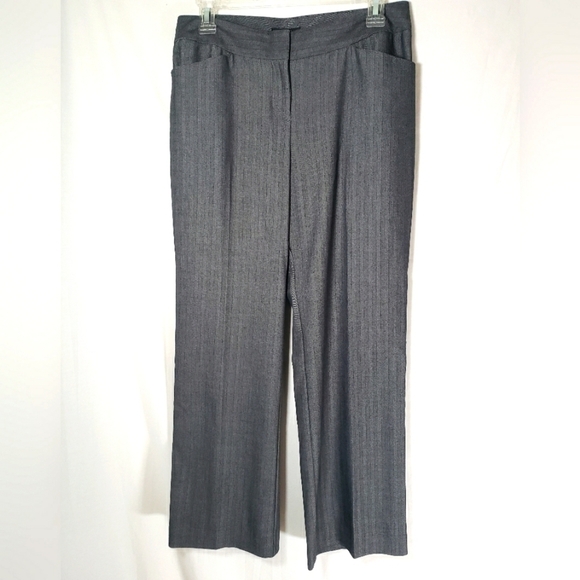Alfani Gray Petite Trouser Pants Sz 6P - Picture 1 of 12